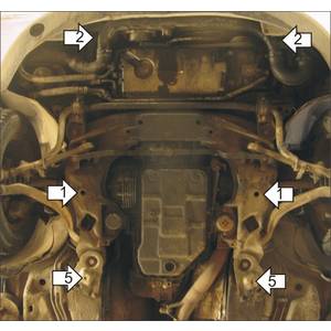 Защита Двигатель, Коробка переключения передач Volkswagen Passat B5 ( 1996-2000 ) г. арт: 02709-1857