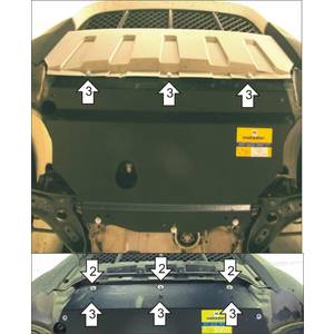 Защита Двигатель, Коробка переключения передач Volkswagen Tiguan ( 2007-2011 ) г. арт: 12705-1883