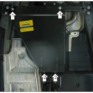 Защита Раздаточная коробка Volkswagen Touareg ( 2002-2006 ) г. арт: 12702-1904