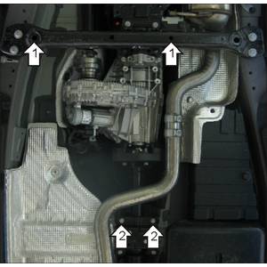 Защита Раздаточная коробка Volkswagen Touareg ( 2002-2006 ) г. арт: 12702-1904