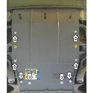 Защита Двигатель Volkswagen Touareg ( 2002-2006 ) г. арт: 02711-1910