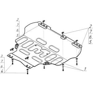 Защита Двигатель, Коробка переключения передач Volvo S40 ( 2004-2012 ) г. арт: 70747-1967