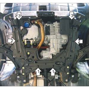 Защита Двигатель, Коробка переключения передач Honda CR-V III ( 2006-2009 ) г. арт: 30803-2120