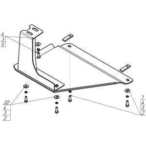 Защита Раздаточная коробка Mitsubishi Pajero IV ( 2012-2020 ) г. арт: 31322-2274