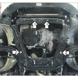 Защита Двигатель, Коробка переключения передач Nissan Qashqai ( 2007-2010 ) г. арт: 31401-2305