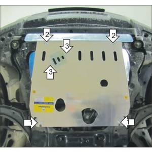 Защита Двигатель, Коробка переключения передач Nissan X-Trail ( 2007-2010 ) г. арт: 31402-2316