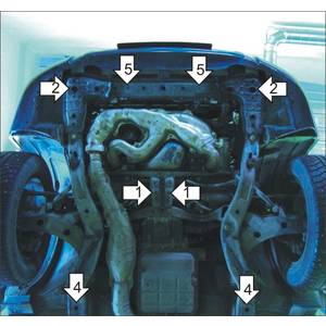 Защита Двигатель, Коробка переключения передач Subaru Forester ( 2005-2008 ) г. арт: 32201-2366