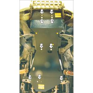 Защита Двигатель, Передний дифференциал, Коробка переключения передач, Радиатор Toyota Land Cruiser 100 ( 2002-2007 ) г. арт: 32507-2419