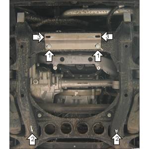 Защита Двигатель Volkswagen Touareg ( 2002-2006 ) г. арт: 32702-2491