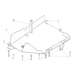 Защита Предпусковой Подогреватель Volkswagen Transporter/Caravelle T5 ( 2009-2015 ) г. арт: 32715-2514