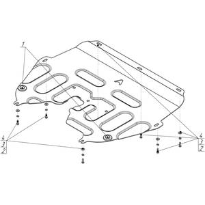 Защита Двигатель, Коробка переключения передач Jac JS4 ( 2021- ) г. арт: 57601-2742