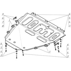 Защита Двигатель, Коробка переключения передач Renault Fluence ( 2010-2012 ) г. арт: 51721-2832