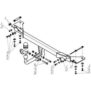 Фаркоп Belgee X70 2024- ( универсал ) г. арт: 94204-A