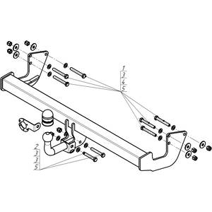 Фаркоп Mercedes-benz Vito 2003-2009 ( фургон ) г. арт: 91204-A