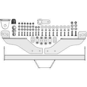 Фаркоп Jac T8 2019- ( Пикап ) г. арт: ZJ101FE