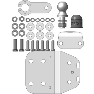 Фаркоп Toyota FJ Cruiser 2006-2010 ( универсал ) г. арт: ZT105FE