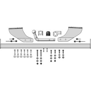 Фаркоп Toyota Voxy 2014-2021 ( Вэн ) г. арт: ZT107A