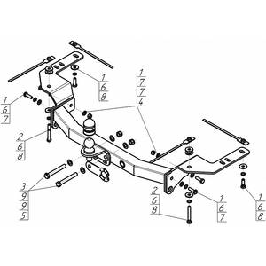 Фаркоп Lexus LX 570 2007-2012 ( универсал ) г. арт: 92527-FE